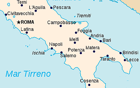 sonho de empreender na Itália mapa